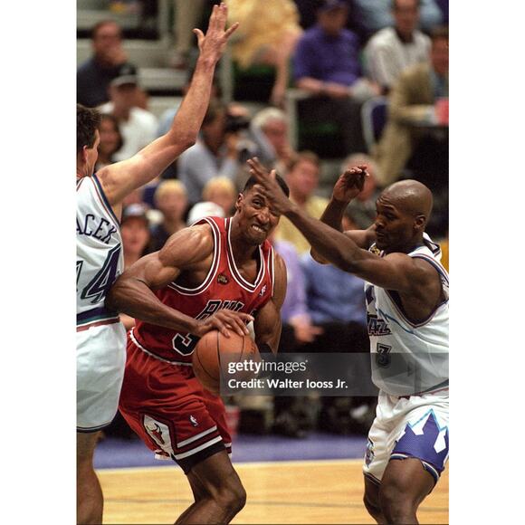 Authentic Mitchell & Ness Scottie Pippen NBA Chicago Bulls 98 Finals Jersey 44 L - Picture 13 of 13